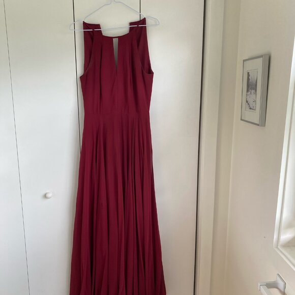 Dessy Bridesmaid Dress Burgundy - Picture 2 of 2